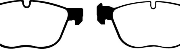 EBC 07-10 BMW X5 3.0 Greenstuff Front Brake Pads