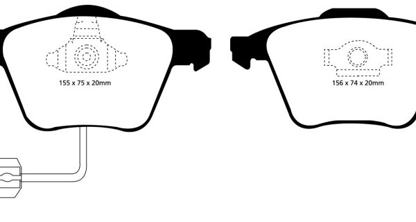 EBC 05-08 Audi A4 2.0 Turbo Yellowstuff Front Brake Pads