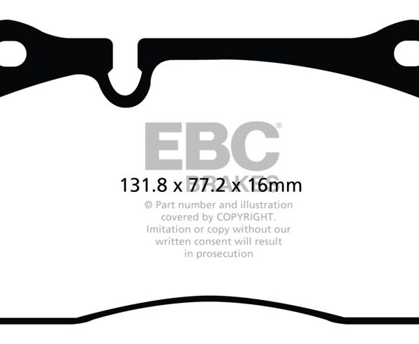 EBC 11-14 Audi TT RS 2.5 Turbo Yellowstuff Front Brake Pads