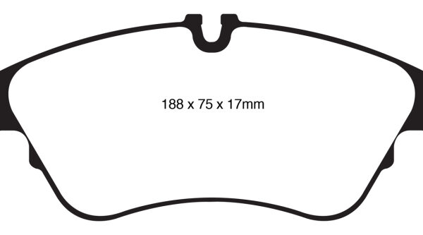 EBC 11 Audi A6 2.0 Turbo Redstuff Front Brake Pads