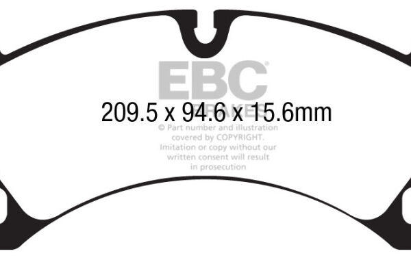 EBC 10+ Porsche Cayenne 3.6 Yellowstuff Front Brake Pads