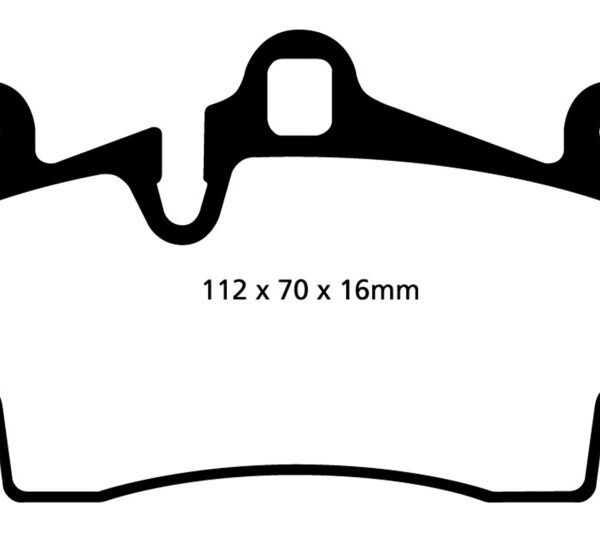 EBC 11-15 Audi Q7 3.0 Supercharged Yellowstuff Rear Brake Pads