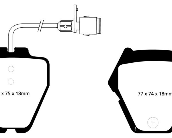 EBC 00-03 Audi A8 Quattro 4.2 (8 Pad Set) Yellowstuff Front Brake Pads