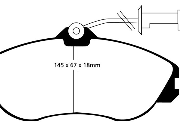 EBC 91-92 Audi 100 Quattro 2.3 (Girling) Yellowstuff Front Brake Pads
