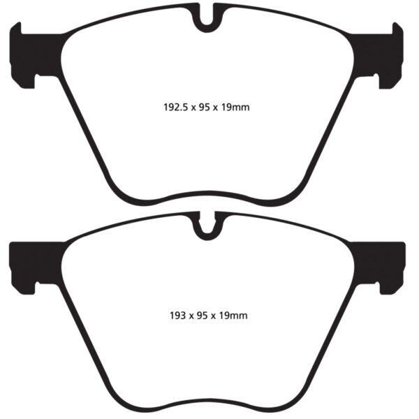 EBC 10+ BMW 760 6.0 Twin Turbo (F01) Greenstuff Front Brake Pads