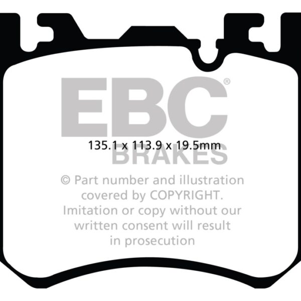EBC 10+ BMW X5M 4.4 Twin Turbo Yellowstuff Front Brake Pads