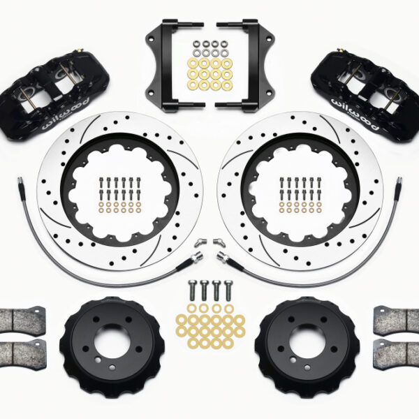 Wilwood AERO6 Front Hat Kit 15.00 Drilled 2007-2011 BMW E90 Series w/Lines