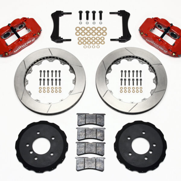 Wilwood Narrow Superlite 6R Front Hat Kit 13.06in Red E36 BMW M3