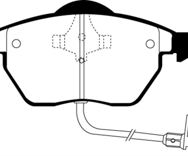EBC 97-99 Audi A8 Quattro 4.2 (4 Pad Set) Greenstuff Front Brake Pads