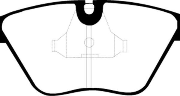 EBC 89-91 Audi 200 2.2 Turbo (ATE) Redstuff Front Brake Pads