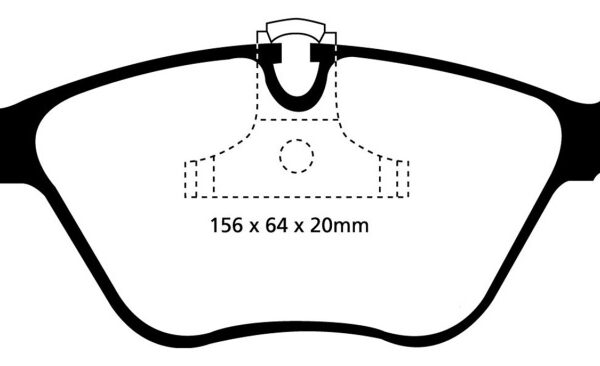 EBC 01-03 BMW 525i 2.5 (E39) Redstuff Front Brake Pads