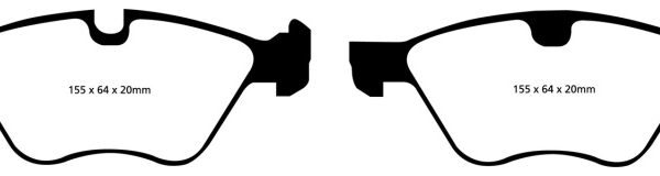 EBC 09+ BMW Z4 3.0 (E89) Redstuff Front Brake Pads