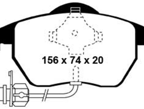 EBC 99-01 Audi A4 1.8 Turbo (B5) Yellowstuff Front Brake Pads