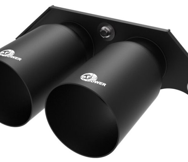 aFe Power Mach Force Xp 4in 304 SS Bolt-On Exhaust Tips Satin Black 14-19 Porsche 911 GT3 3.8L/4.0L