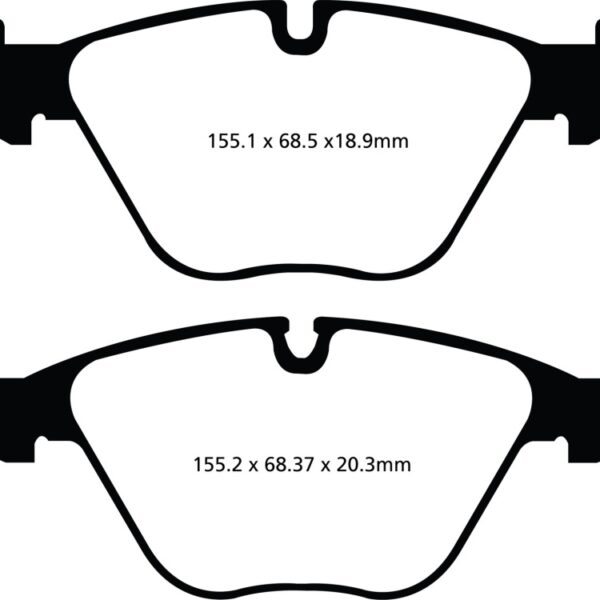 EBC 10+ BMW 535i 3.0 Turbo (F10) Greenstuff Front Brake Pads