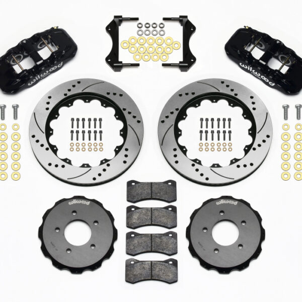 Wilwood AERO6 Front Hat Kit 14.00 Drilled 99-06 BMW E46