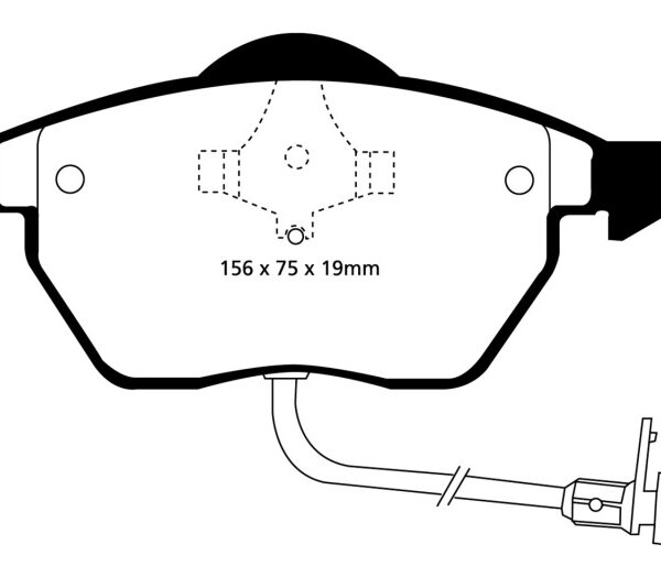 EBC 91-94 Audi 100 Quattro 2.8 (ATE) Yellowstuff Front Brake Pads