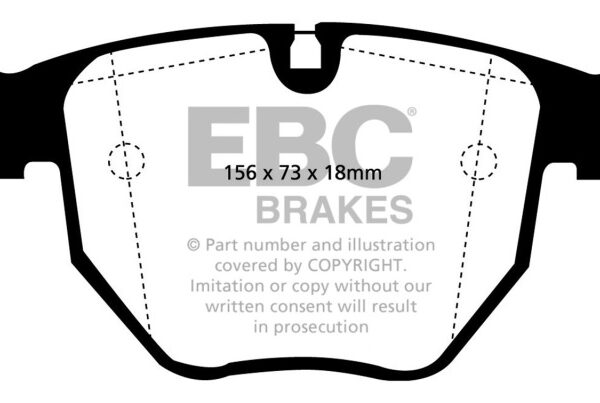 EBC 00-04 BMW M5 5.0 (E39) Bluestuff Front Brake Pads