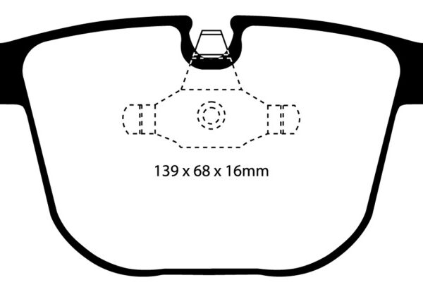 EBC 08-10 BMW M3 4.0 (E90) Yellowstuff Rear Brake Pads