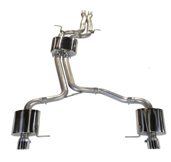 AWE Tuning Audi 8R Q5 3.0T Touring Edition Exhaust Dual Outlet Chrome Silver Tips