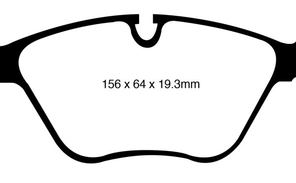EBC 10-14 BMW X5 4.4 Twin Turbo (50) Redstuff Front Brake Pads