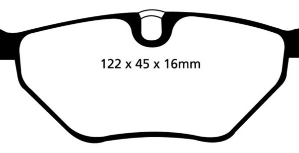 EBC 01-03 BMW 525i 2.5 (E39) Yellowstuff Rear Brake Pads