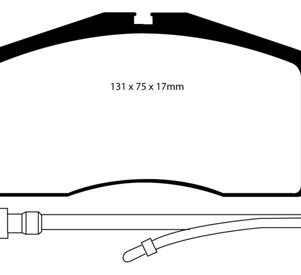 EBC 93-95 Porsche 911 (964) 3.6 Turbo Bluestuff Front Brake Pads