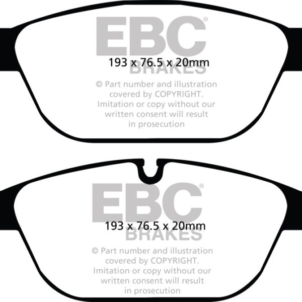 EBC 11-12 Audi A8 Quattro 3.0 Supercharged Yellowstuff Front Brake Pads