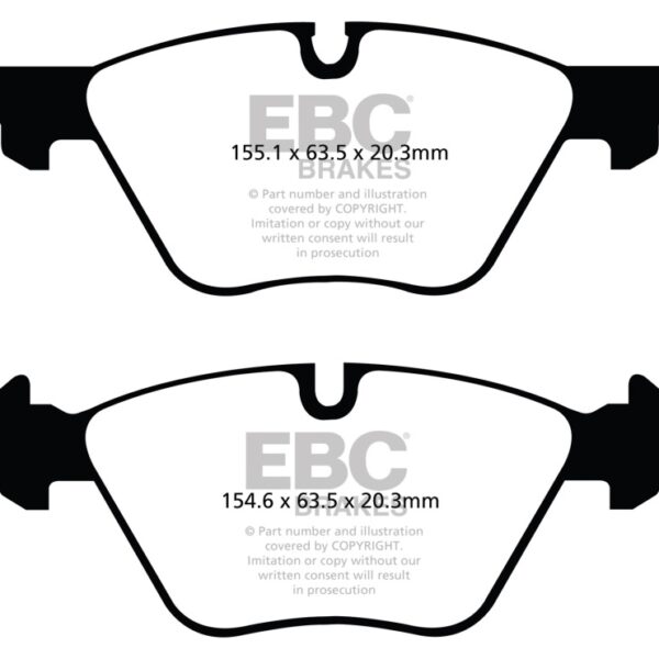 EBC 11+ BMW 528 2.0 Turbo (F10) Redstuff Front Brake Pads