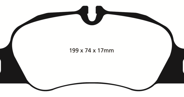 EBC 09-12 Porsche 911 (997) (Cast Iron Rotor only) 3.6 Carrera 2 Yellowstuff Front Brake Pads