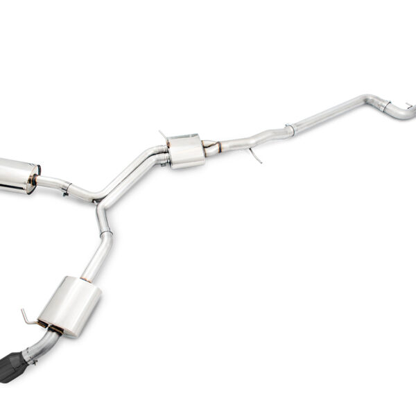 AWE Tuning Audi B9 A5 Touring Edition Exhaust Dual Outlet - Diamond Black Tips (Includes DP)