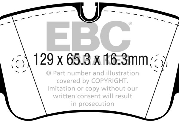 EBC 16-18 Audi Q7 Yellowstuff Rear Brake Pads