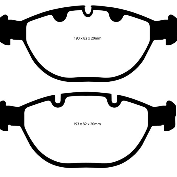 EBC 02-04 BMW X5 4.6 Yellowstuff Front Brake Pads