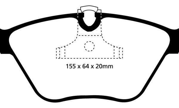 EBC 04-06 BMW X3 2.5 (E83) Yellowstuff Front Brake Pads