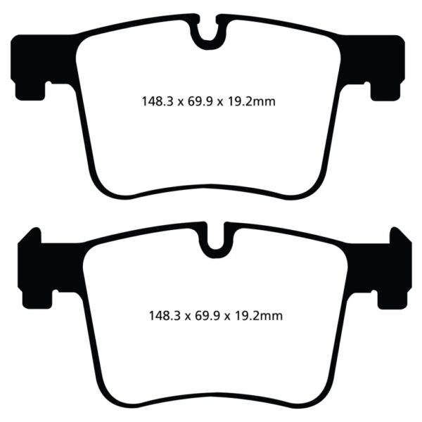 EBC 11+ BMW X3 2.0 Turbo (F25) Yellowstuff Front Brake Pads