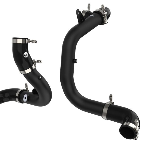 aFe BladeRunner 15-20 VW GTI (MKVII) L4-2.0L (t) Aluminum Hot and Cold Charge Pipe Kit Black