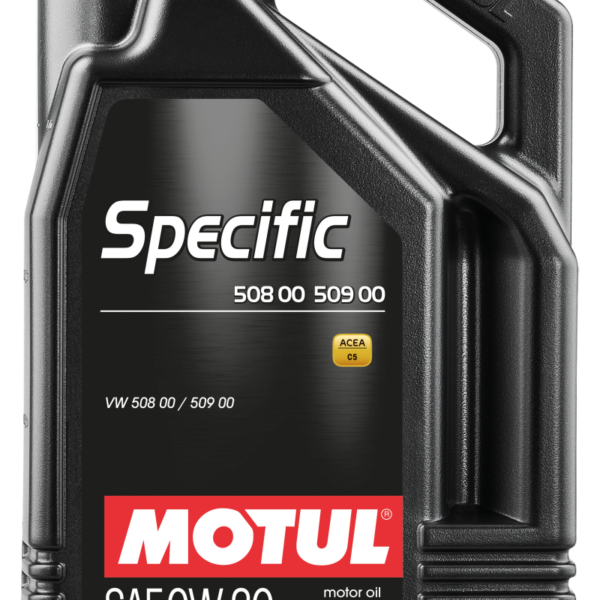Motul 5L Specific 508 0W20 Oil - Acea A1/B1 / VW 508.00/509.00 / Porsche C20